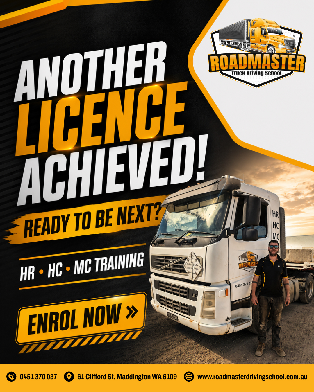 Truck driving student feedback post 5