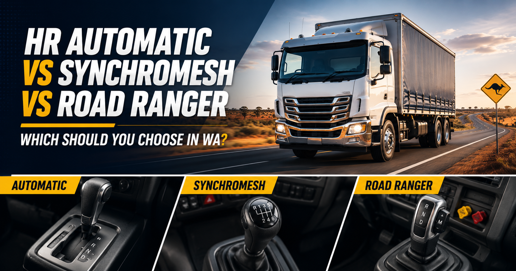 HR Automatic vs Synchromesh vs Road Ranger truck licence training in Perth WA