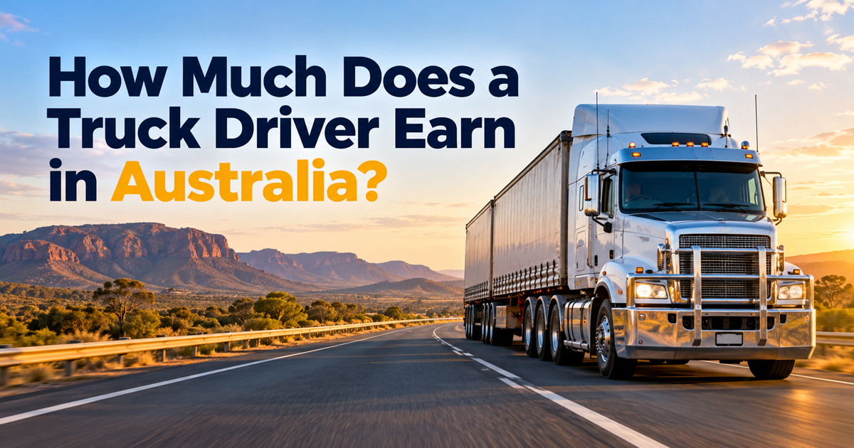 Truck driver salary Australia 2026 and heavy vehicle career opportunities in Perth WA